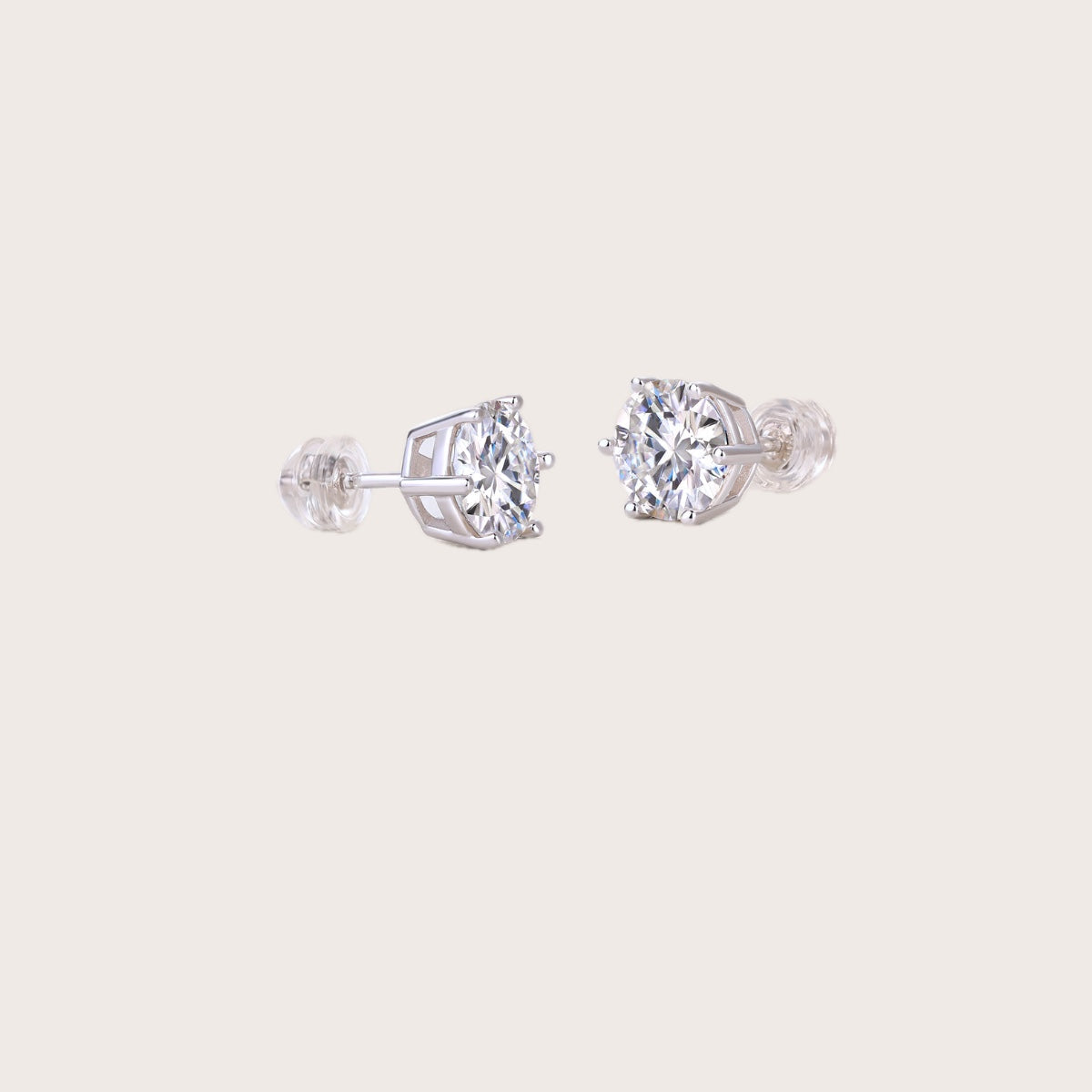 Serene Stud Earrings 1ct in 925 sterling silver