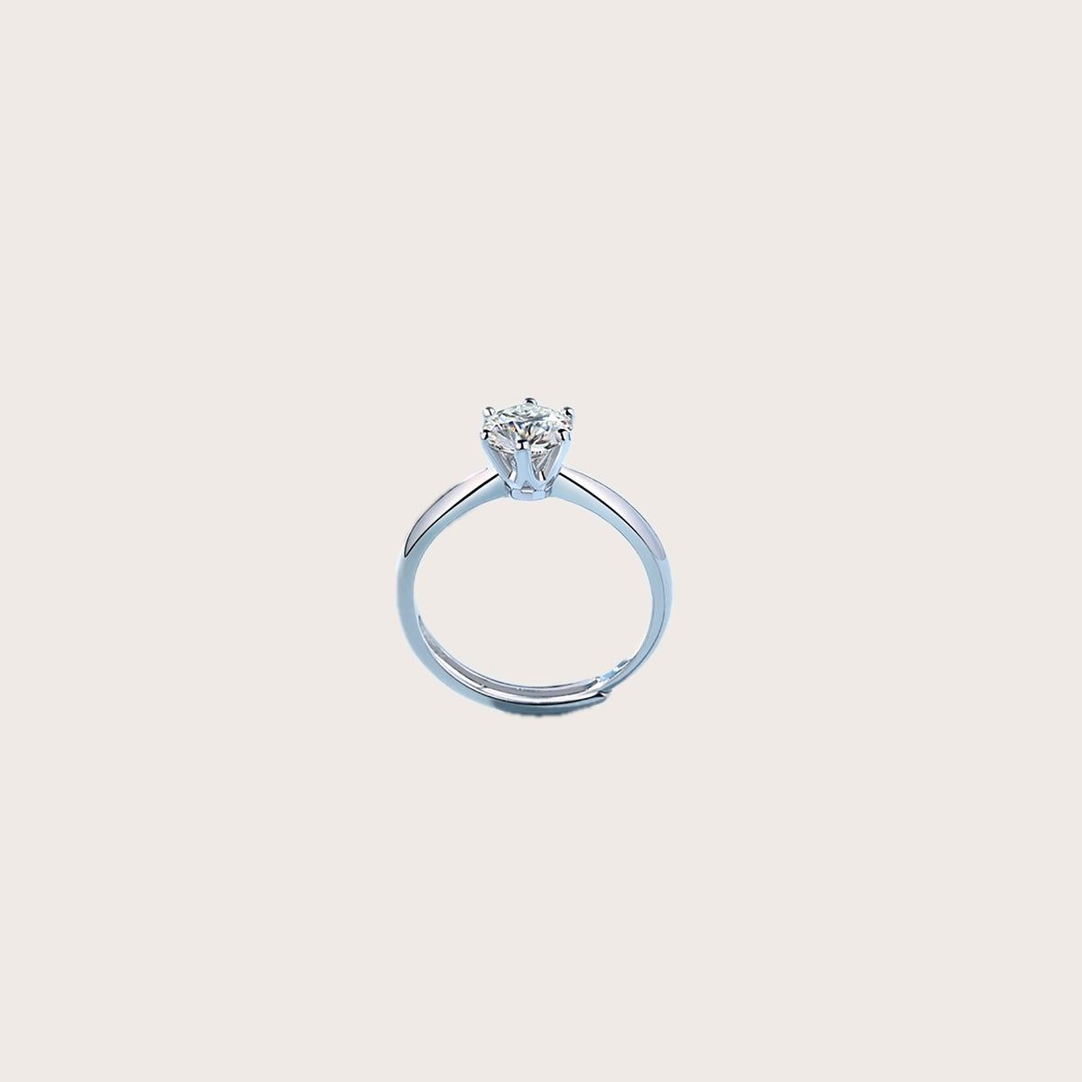 Classic 6-Prong Ring 5ct in 925 sterling silver