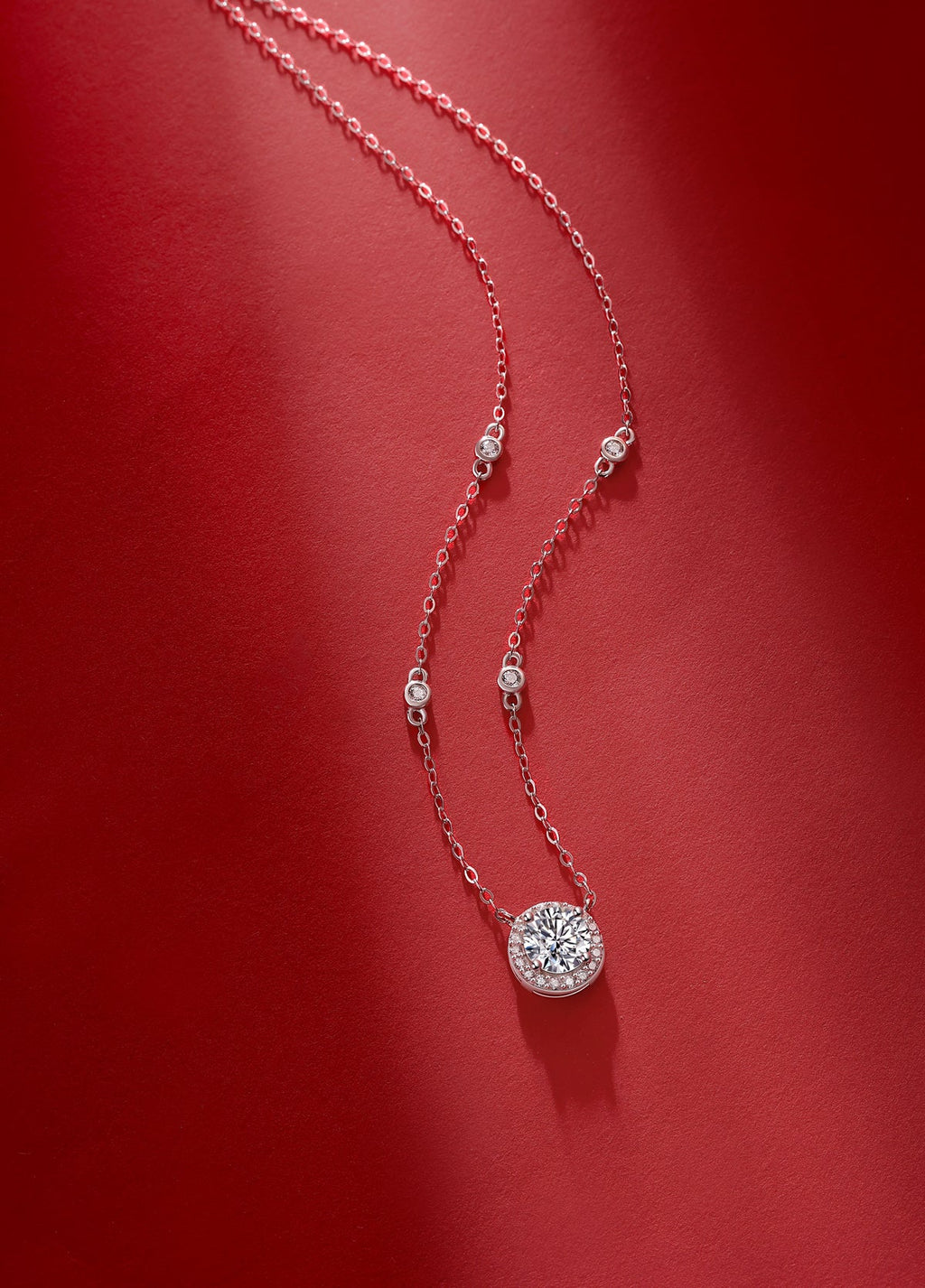 Stardust Pendant Necklace 1ct in 925 sterling silver