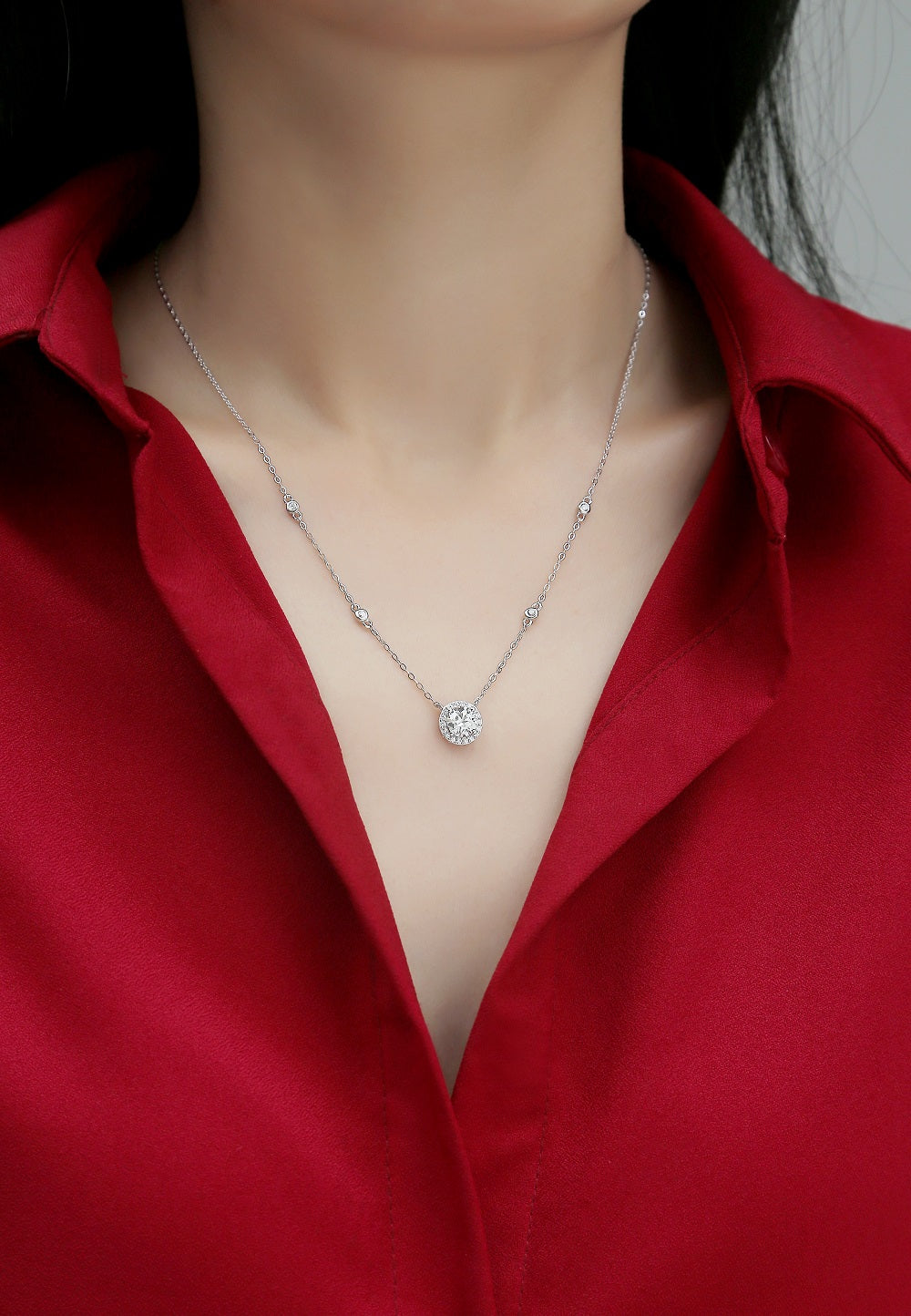 Stardust Pendant Necklace 3ct in 925 sterling silver