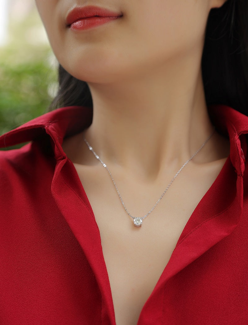 Forever Bond Pendant Necklace 2ct in 925 sterling silver