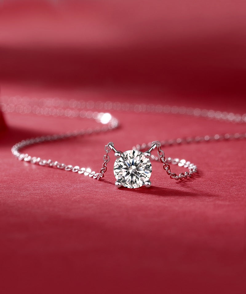 Forever Bond Pendant Necklace 2ct in 925 sterling silver