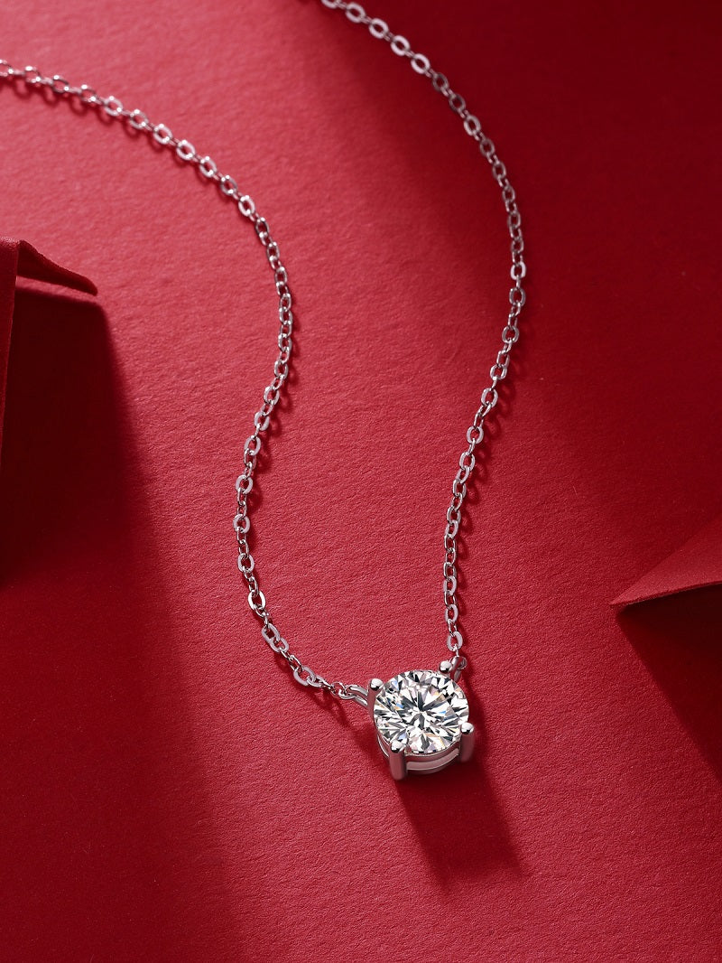 Forever Bond Pendant Necklace 2ct in 925 sterling silver
