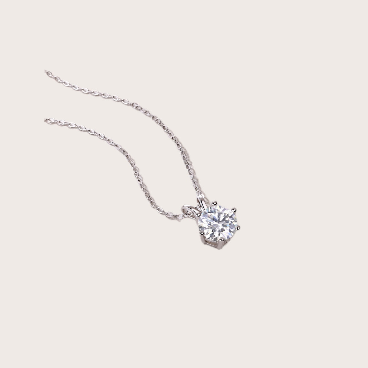 Romantic Token Pendant Necklace 2ct in 925 sterling silver