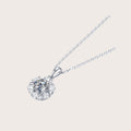 Romantic Snowflake Pendant Necklace 1ct in 925 sterling silver